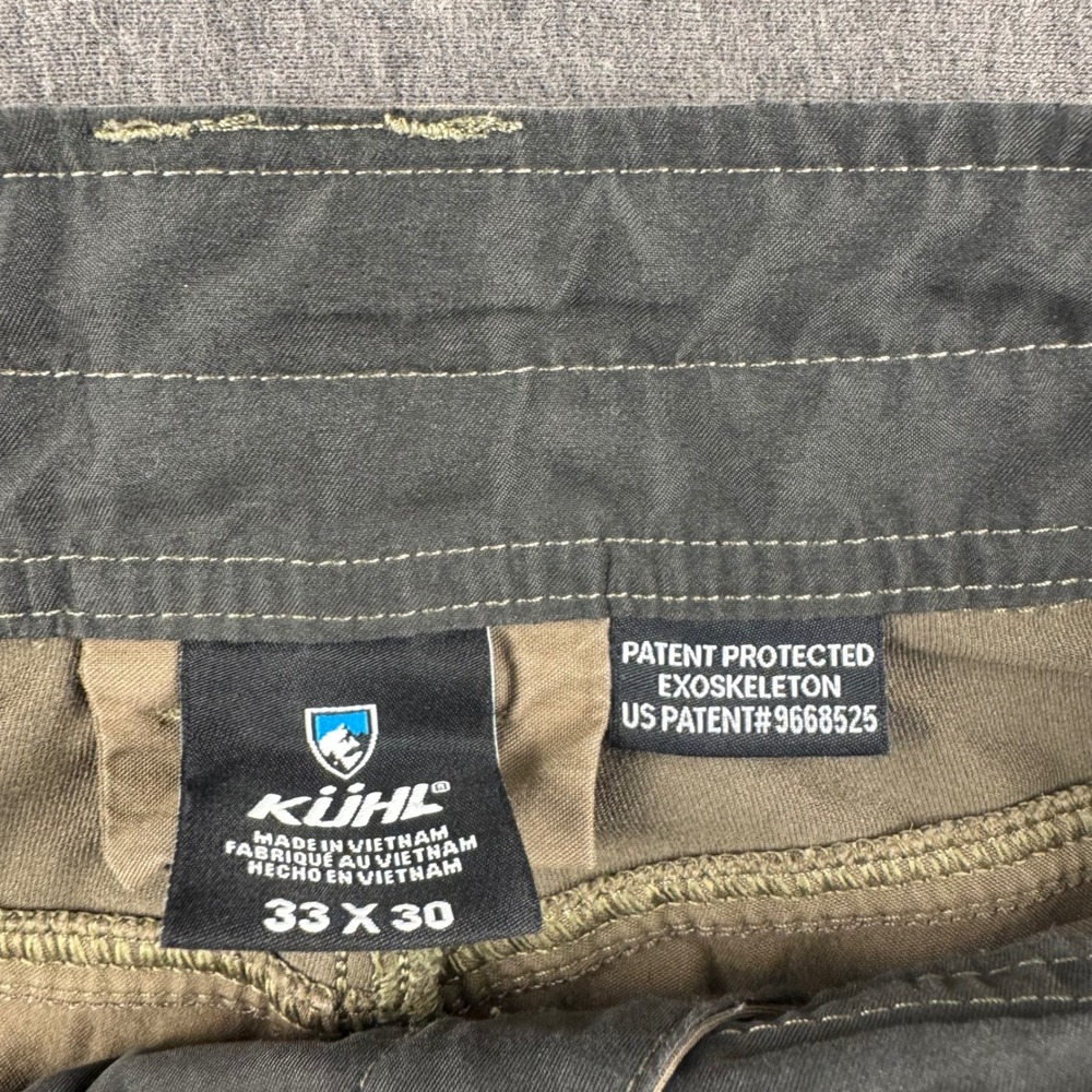 Kuhl Radikl Mens Khaki Brown Hiking Work Pants 33x30 Articulated Knee Stretch - Picture 4 of 11